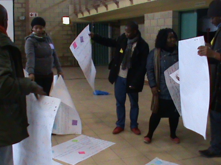 Group work in the 3 day Events Management workshop